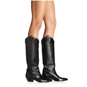 Tamara Mellon Leather Legend cowboy Knee-high Western Boots Size 7 37